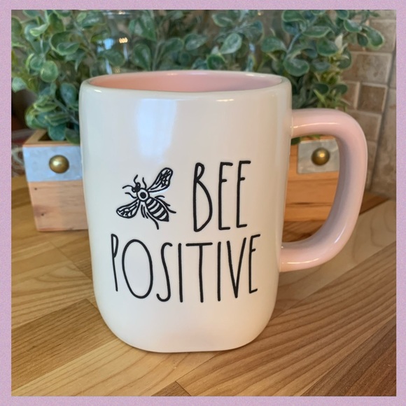 Rae Dunn Other - RAE DUNN BY MAGENTA “BEE POSITIVE” CERAMIC MUG